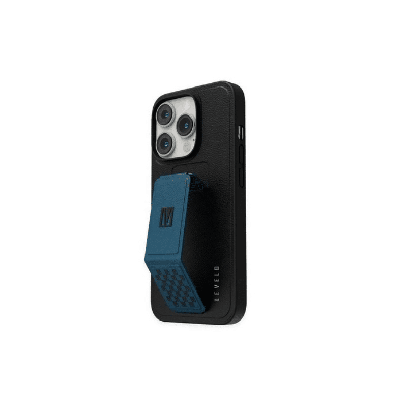 Levelo Morphix Grip Stand Leather Case iPhone 14 1