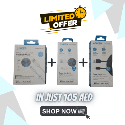 Anker 3Pcs Lightning Cable in Just 105 AED