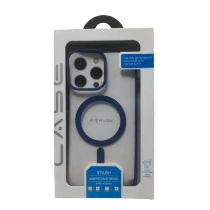 iPhone 15 Pro Max Magsafe Classy Blue Case