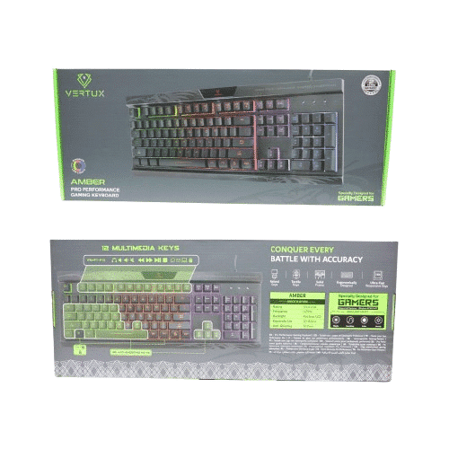 English And Arabic Pro Performance Gaming Keyboard With Backlight LED