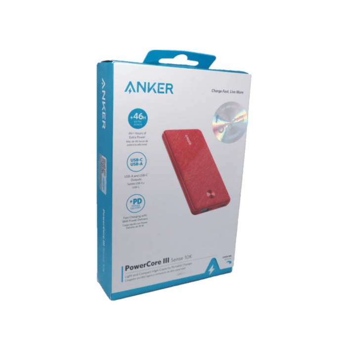 Anker PowerCore 3 Sense 10K USB-C and USB-A Outputs