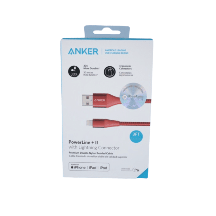 Anker PowerLine +2 with Lightning Connector 0.9m